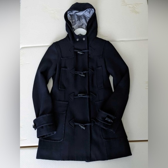 JACOB Wool Blend Peacoat Navy Blue Jacket Womens XS - Picture 4 of 5